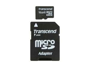 16GB TRANSCEND MEMORY CARD