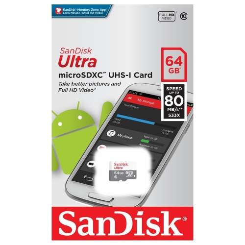 64Gb SANDISK MEMORY CARD