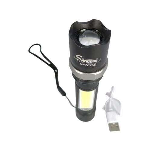 Rechargeable Super Far Bright Flashlight Power Style Q-9626D