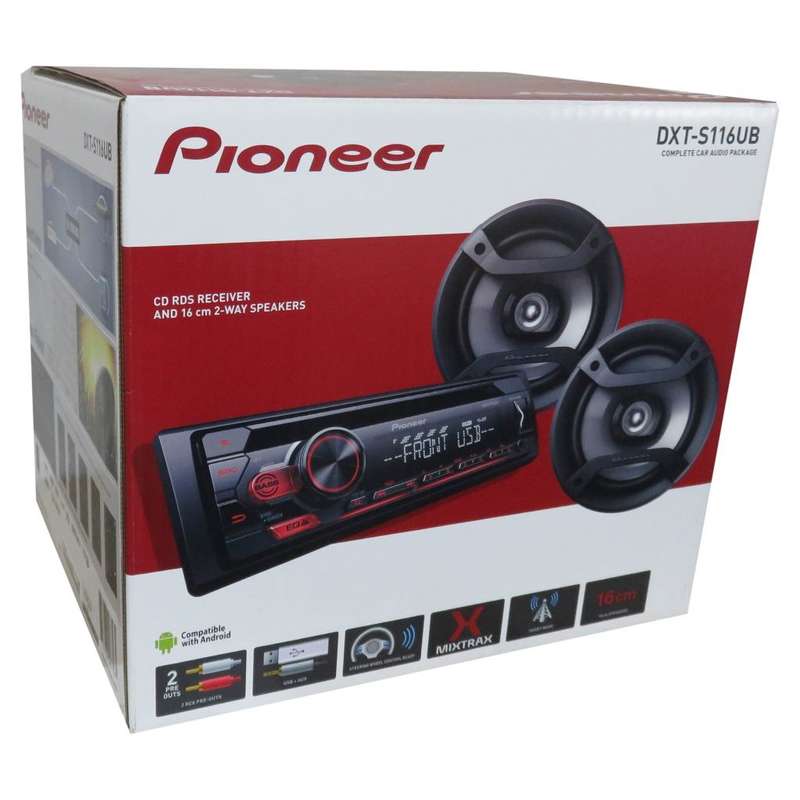 Pioneer DXT-S116UB COMPLETE CAR AUDIO PACKAGE