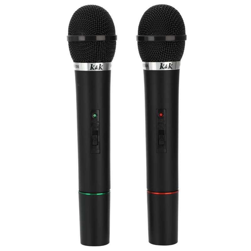 K&K Karaoke Dual Wireless Handheld Microphone System