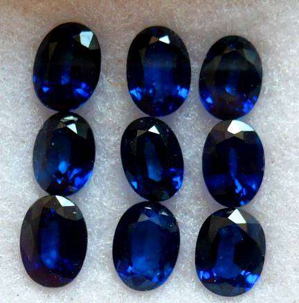 Kashmir blue Diffusion sapphires!   20 available.  each Stone weighs Approximately  0.750CTS!