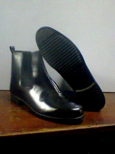 Chelsea Parabellum Black leather boot