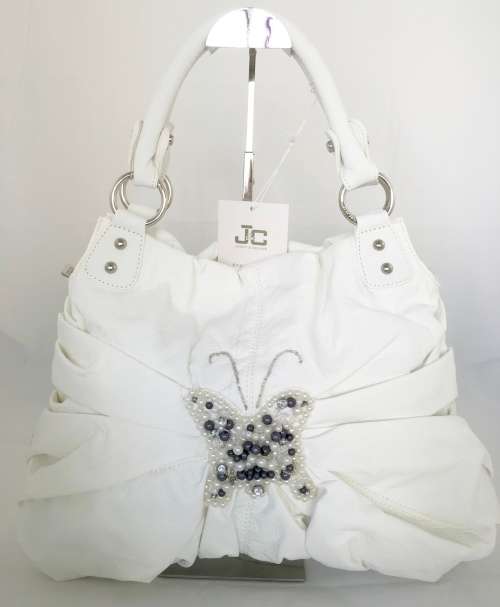 Gorgeous**Jacky&Celine** Luxury Italian Ladies large handbag in WHITE -Must Have this season!