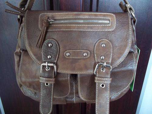 **Gorgeous ladies PU LEATHER hand bag in BROWN. Trendy and fashionable. A great Buy!