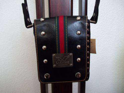 ***NEW ARRIVALS***Stunning  leather SHOULDER Bag in BLACK WITH STUDS. UNISEX. A Great buy!