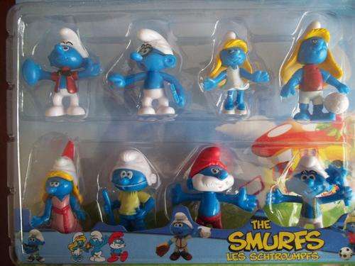 The SMURF Collection. set of 8 SMURF figurines. A great Buy!
