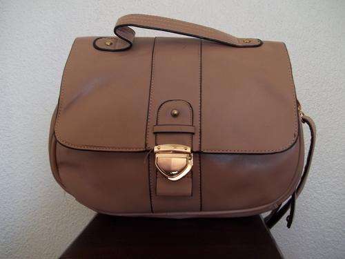 **Gorgeous ladies Soft leather look hand bag in CANDY Taupe. GREAT Style. GREAT QUALITY!