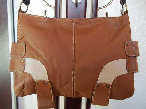 LATE ENTRY***NEW ARRIVALS***Stunning REAL  Leather Hand Bag in TAN. A great buy!. Great Quality!