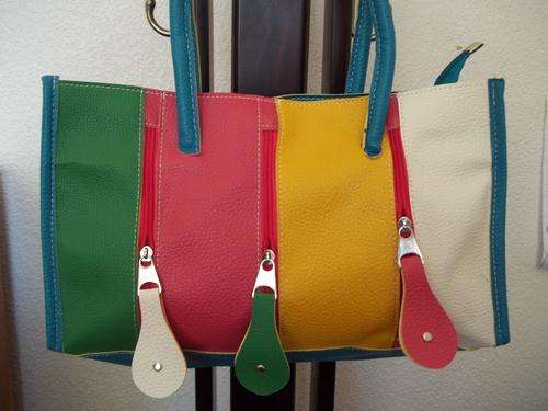 **LATE ENTRY**Colorful PU leather Ladies bag Bag in BLUE .For a fun day out. A Great buy!