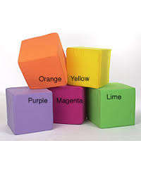 NeW KIDS cube OTTOMAN--Add a fun, vivid touch to your child's playroom or bedroom! Great buy!