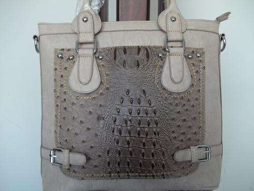 ONLY ONE***NEW ARRIVALS***Stunning Ladies MOC CROC Bag in CREAM.  A Great buy! Excellent quality!