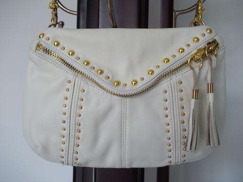 LATEST TREND**ALDO ROSSY**designer BAGS From ITALY-HIGH QUALITY, GREAT DESIGN- WHITE & GOLD