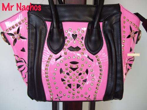 LATE ENTRY**HOT Designer style ladies hand bag in PINK & BLACK. Make Fashion statement!**