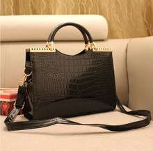 LATEST TREND** mock Snake skin PATENT**designer BAGS From ITALY-For the STYLISH women-