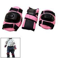 Pink kids protective Knee, elbow and Wrist guards, must have for the young ladies!