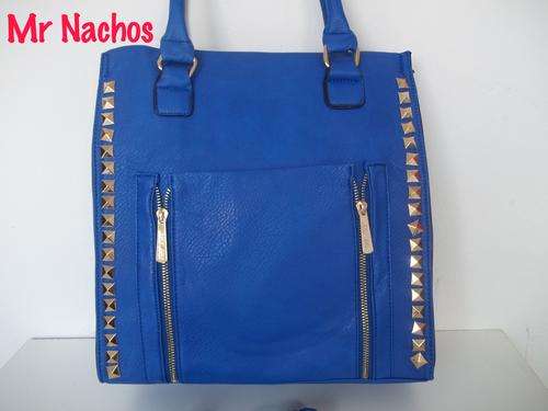 Large Ladies leather Bag in BLUE. A Great buy! Great Quality! Must have Elegance.