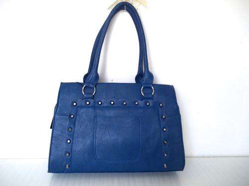 Large Luxury bond leather handbag in BLUE- For the stylish EXECUTIVE Lady!You'll simply fall in Love
