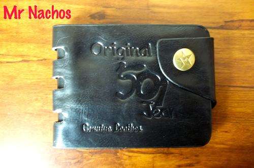 Mens Genuine Leather wallet- Black, Has many compartments to carry all your belongings!