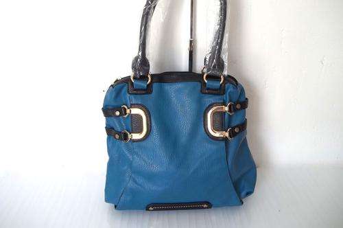 ***NEW ARRIVALS***Stunning Ladies PARCO COLLECTION leather Bag in Blue and Blac- Excellent quality!.