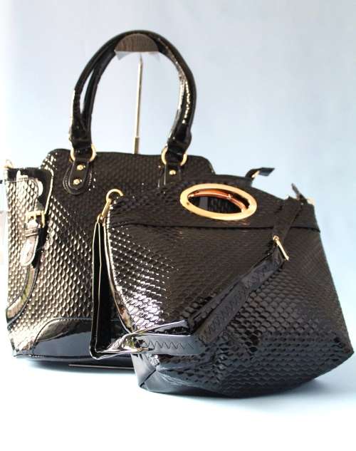 **NEW ARRIVAL** Luxury Ladies designer style 2 piece textured bag set -Made to Wow!