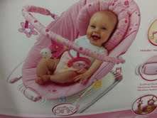 Exquisite "PRETTY IN PINK" Baby Cradling Bouncer