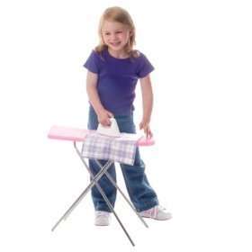 Ironing Board with wooden top and steel legs(JUST LIKE THE REAL THING) with Iron