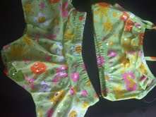 Beautiful stretch lycra printed girls 2 piece swim suit with glitter- size 2-6 years