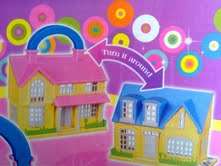 Beautiful carry case Doll house with 17 PLAY PIECES!!!
