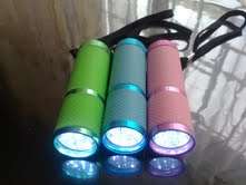 BRIGHT LED Torch- (10cm long)- batteries included