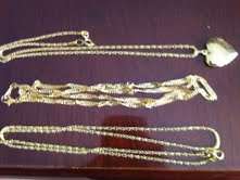 3 for the price of one- 3x 40cm necklace and a heart Locket- Ideal for Valentines!