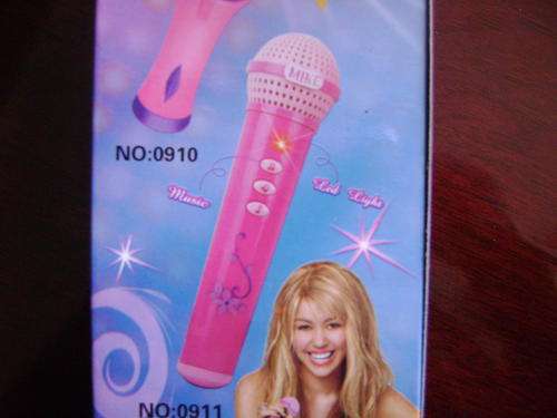 Hannah Montana Battery Operated Microphone, with 32 kinds of music and lights