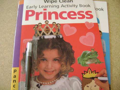 Wipe Clean - Early Learning Activity Book- PRINCESS