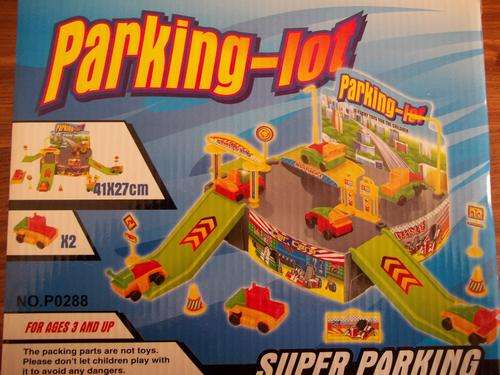Parking lot. Great entertainment for kids