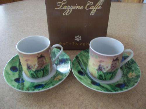 **LAZZINE CAFFE** 4 piece Expresso Set. Very Nice!!