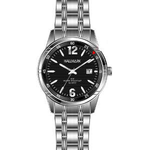 Exquisite Hallmark Gents Stainless Steel Watch