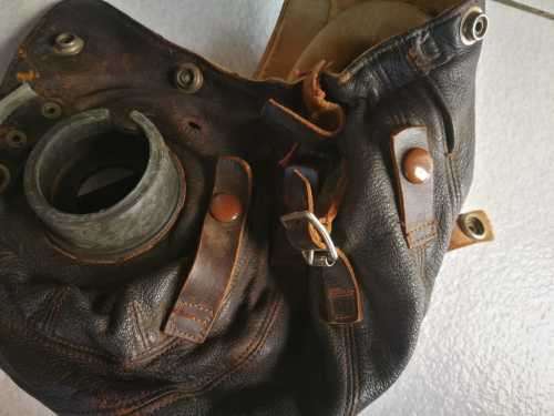 WW2 Pilot Helmet, Pilot wings, 303 Bandolier and 303 Clips