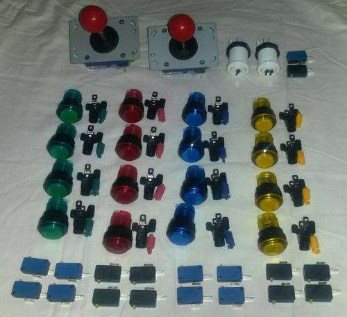 Arcade joystick and button set