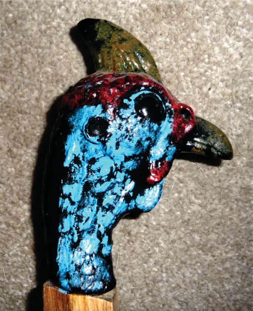 Helmeted Guinea Fowl Head