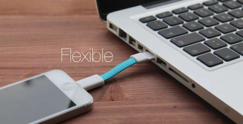 Tiny keyring phone charger - for iOS