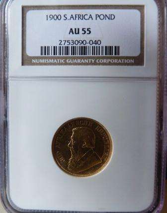1900 ZAR POND, NGC AU55