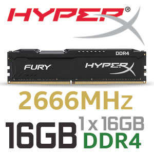 Kinston hyper X Fury 16GB 2666Mhz DDR4