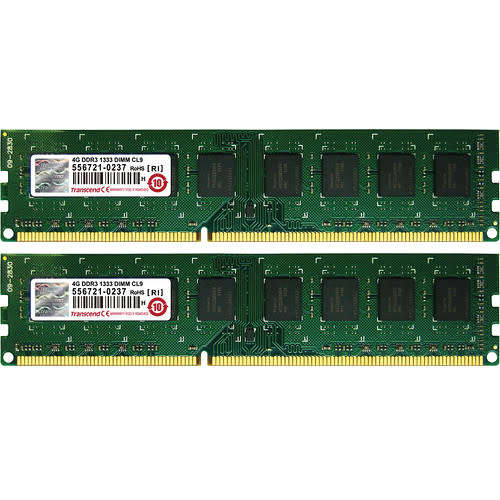 Trancend 8GB DDR3 1333 2 x 4GB kit Desktop Memory