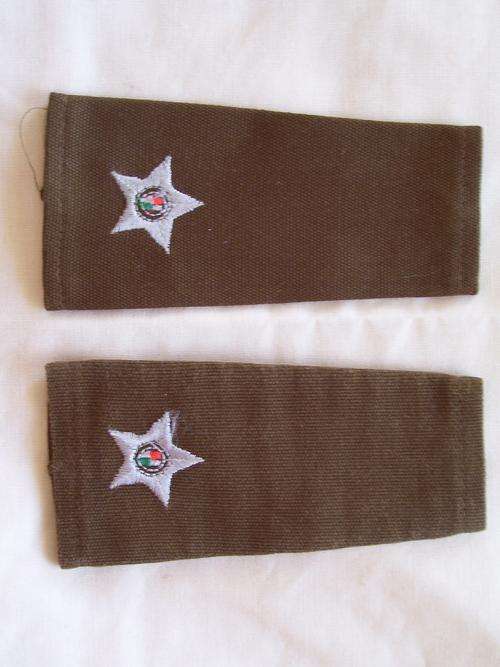 2ND LIEUTENANT RANK, SANDF,FIELD DRESS