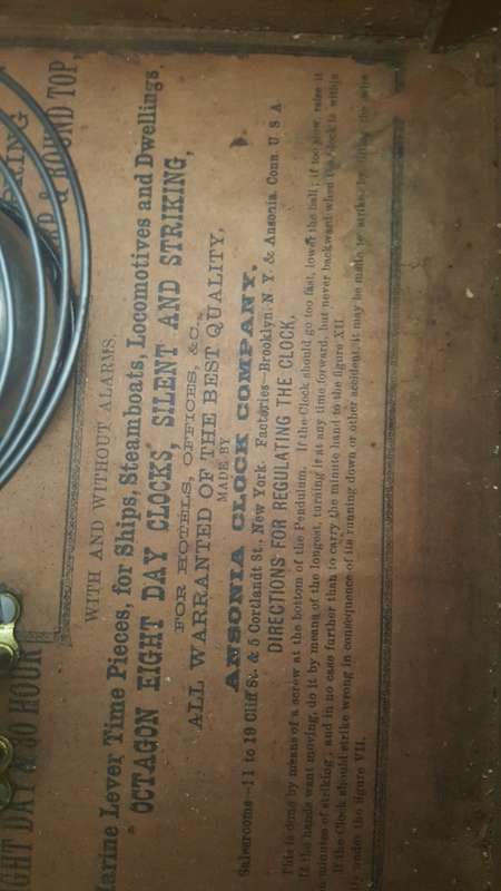 Non working Mantel Clock Ansonia Clock Company