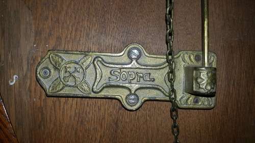 Non working wall Clock Sopra with nice glass work