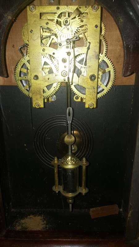 Non working Mantel Clock with broken glass
