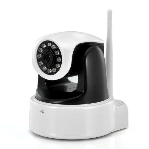 Wireless IP Security Camera with 1/4 Inch CMOS, Pan/Tilt, P2P Remote Viewing