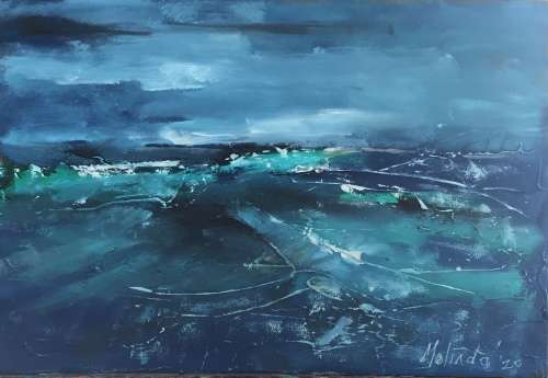 Stormy sea