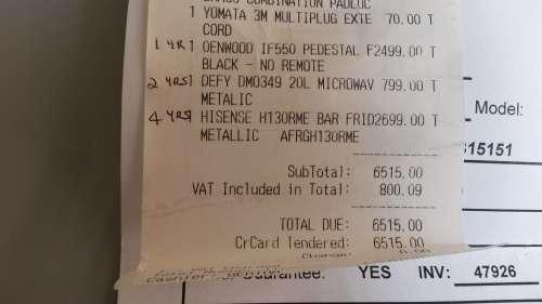 Hisense H13RME bar fridge